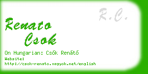 renato csok business card